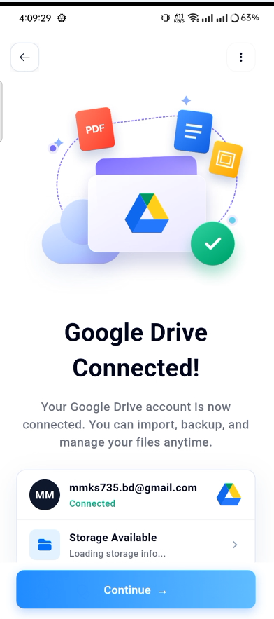 HealthTrack Google Drive — private OAuth sync and auto backup